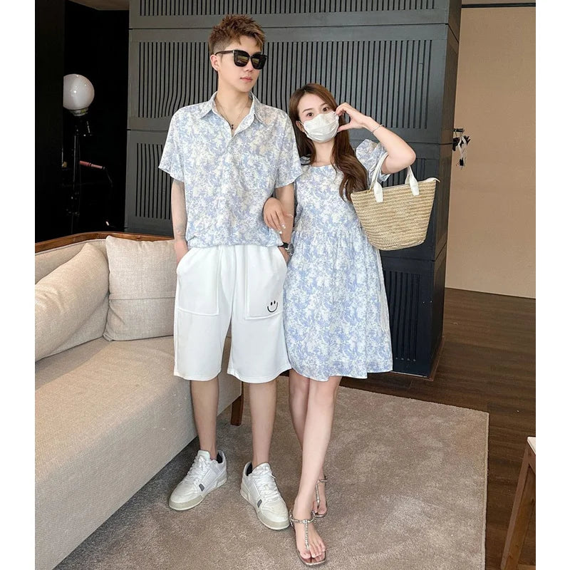 Family Matching Outfit - Blue Beach Vibe