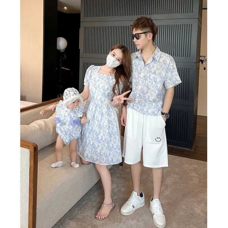 Family Matching Outfit - Blue Beach Vibe