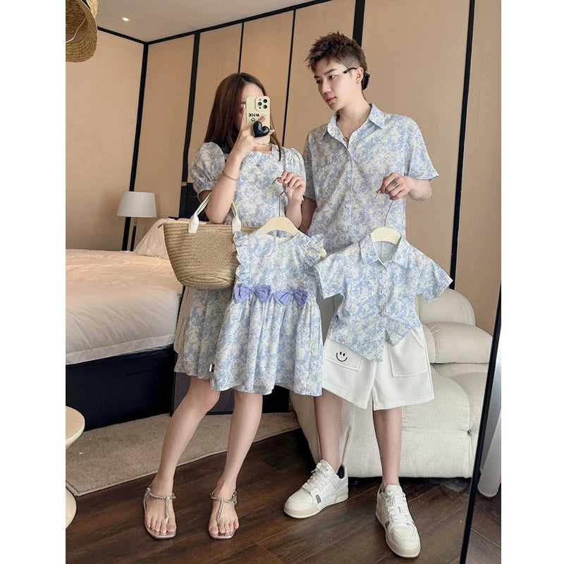 Family Matching Outfit - Blue Beach Vibe