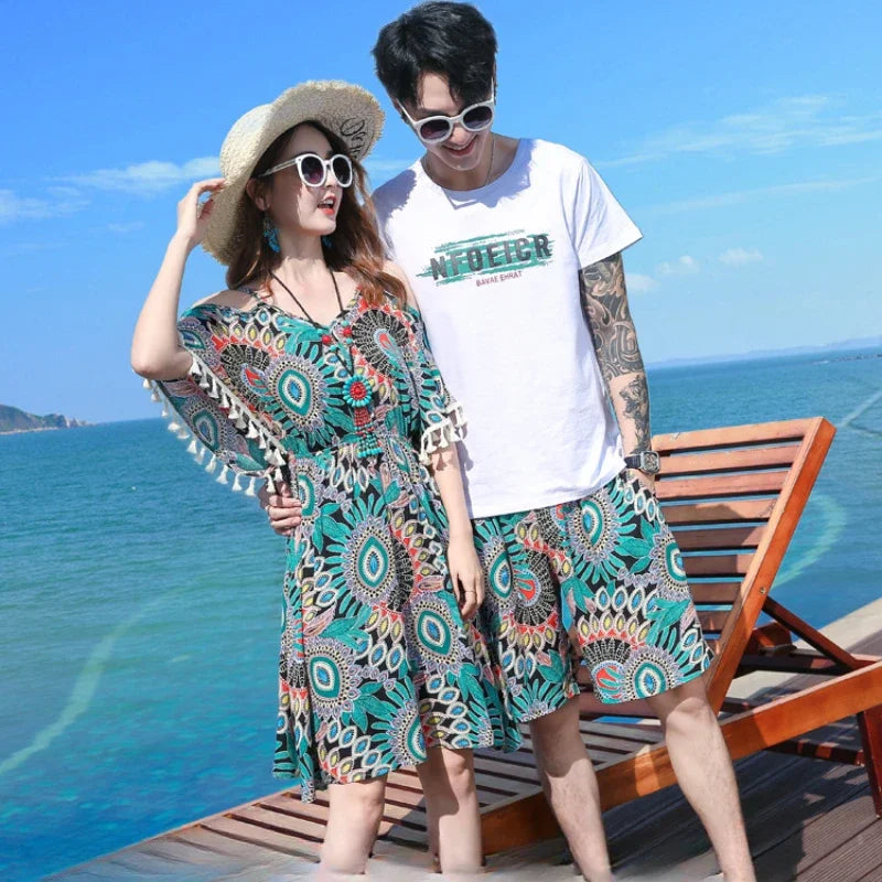 Family Matching Outfit - Beach Vibe Green