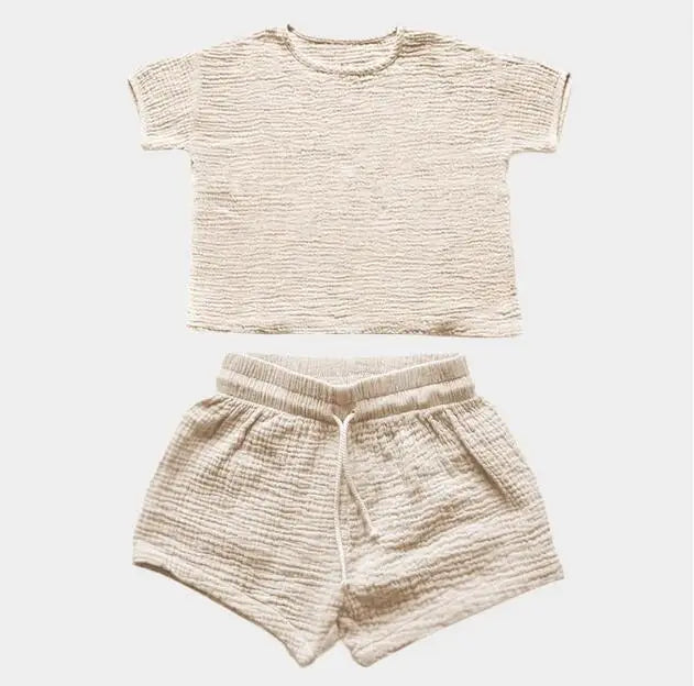 Clothing for Girls - Muslin Shirt and Shorts Set