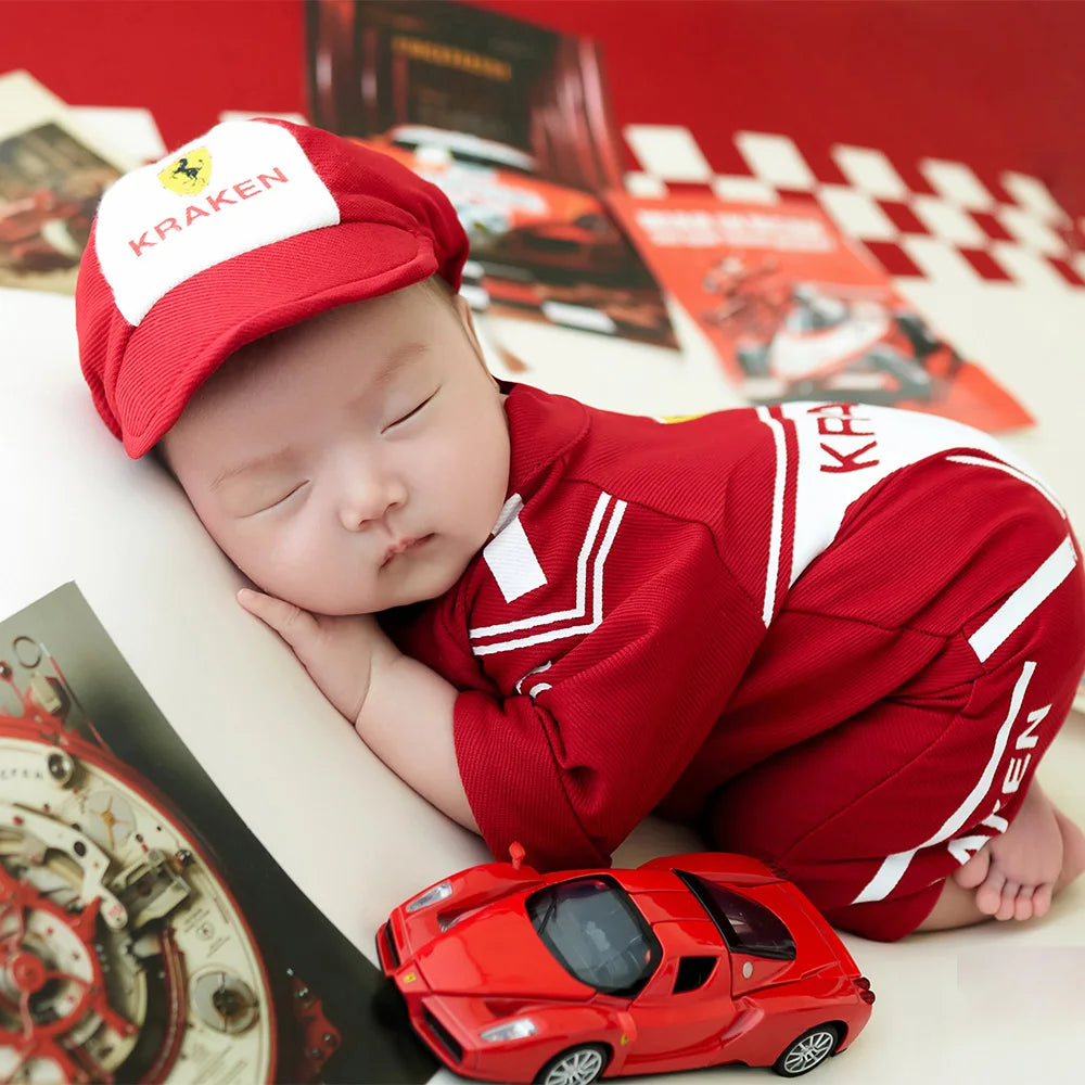 Photography Props - Red Racing Suit Costume