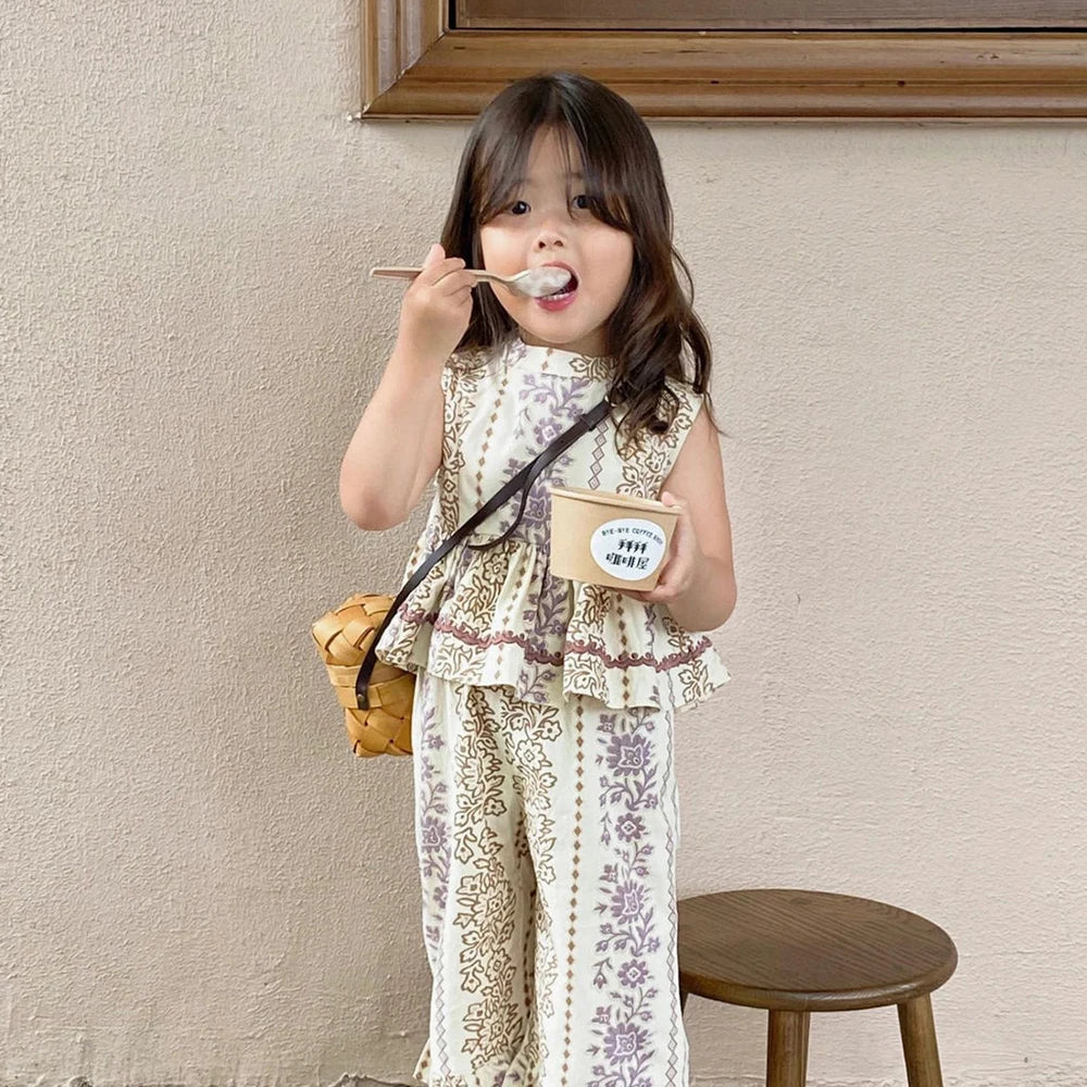 Clothing for Girls - Two-Piece Suit & Vest Pants