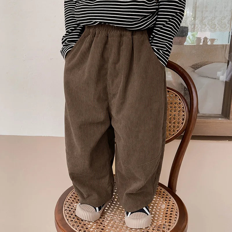 Clothing for Boys - Corduroy Loose Pants