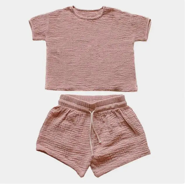 Clothing for Girls - Muslin Shirt and Shorts Set